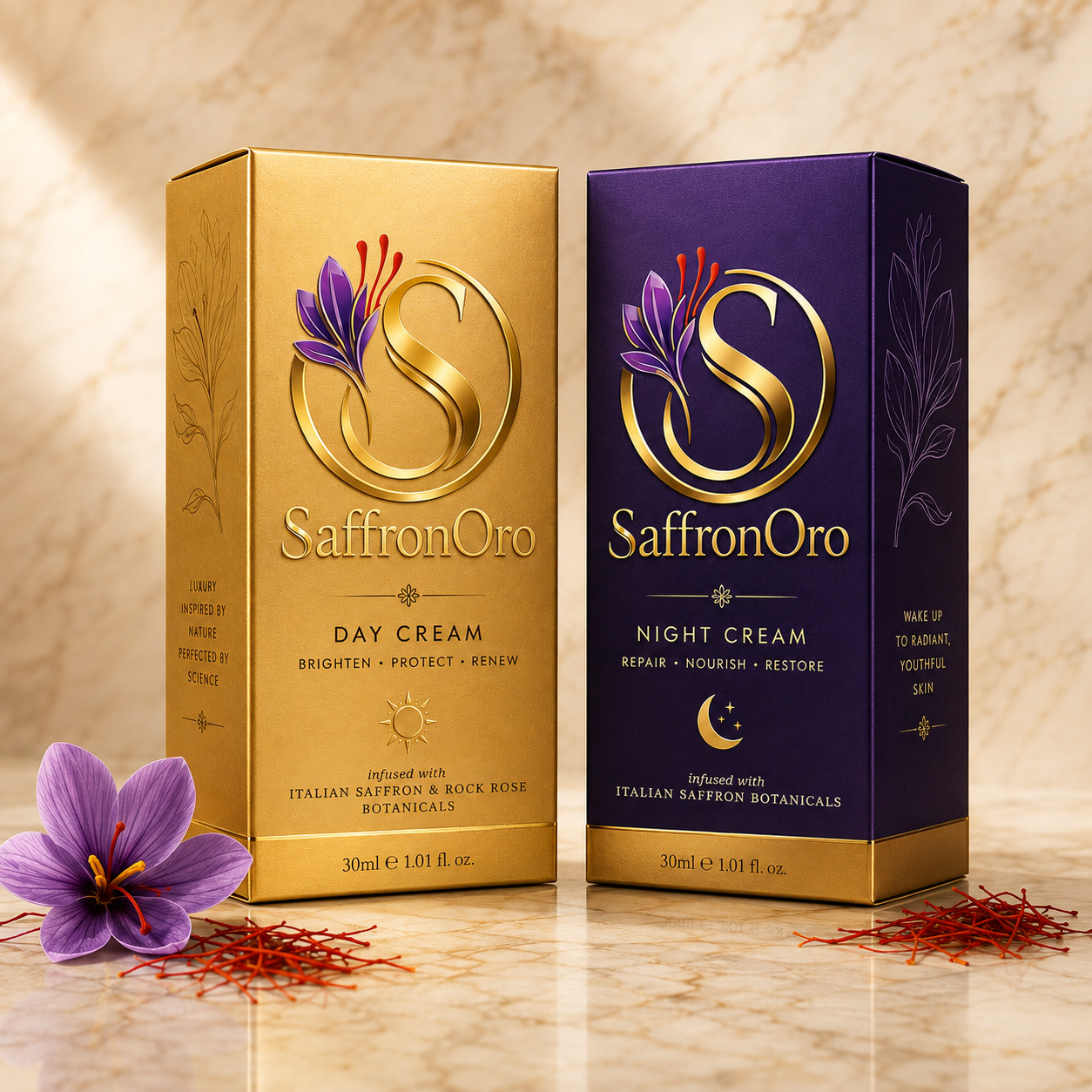 SaffronOro Package Creams